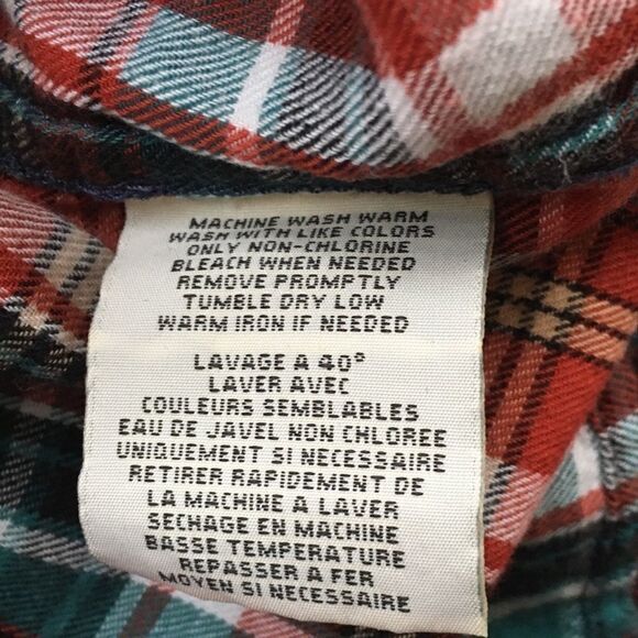 DENIM & SUPPLY RALPH LAUREN Plaid Cotton Button Front Shirt Blouse Red Blue S - Picture 6 of 6